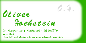 oliver hochstein business card